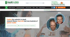 Desktop Screenshot of hairlosslearningcenter.org